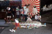 Skaters against captivity Bali